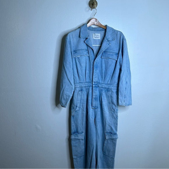 Citizens Of Humanity Citizens of Humanity 100% Organic Cotton Gema Utility Style Denim Coverall Jumpsuit - Cotton, Denim