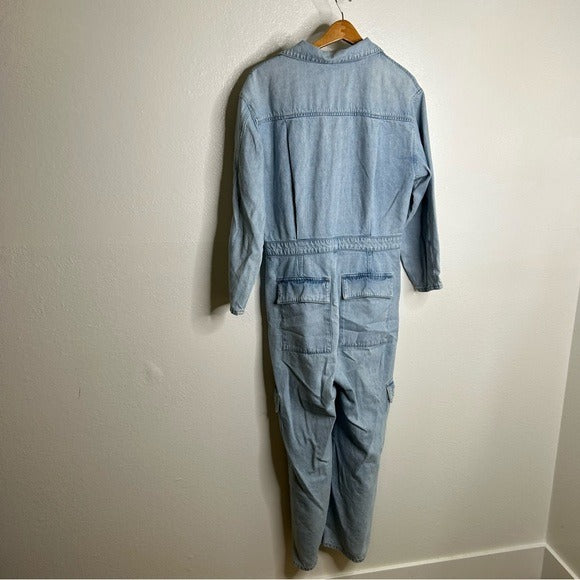Citizens Of Humanity Citizens of Humanity 100% Organic Cotton Gema Utility Style Denim Coverall Jumpsuit - Cotton, Denim