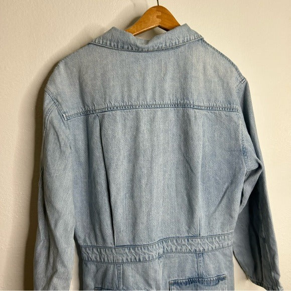 Citizens Of Humanity Citizens of Humanity 100% Organic Cotton Gema Utility Style Denim Coverall Jumpsuit - Cotton, Denim