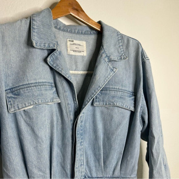 Citizens Of Humanity Citizens of Humanity 100% Organic Cotton Gema Utility Style Denim Coverall Jumpsuit - Cotton, Denim