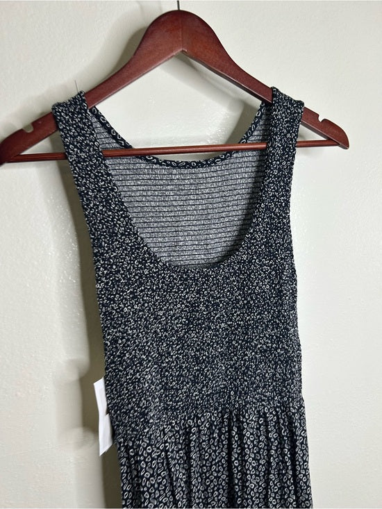 Nation LA 100% Pima Cotton Clementine Smocked Midi Dress Navy