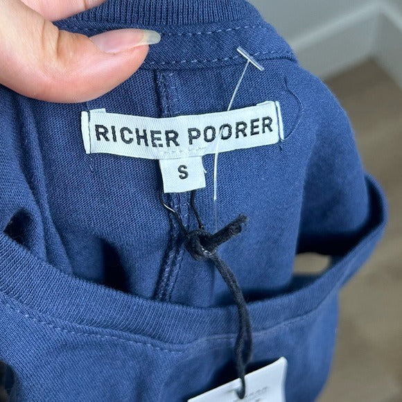 Richer Poorer 100% Cotton Navy Blue Tank Dress