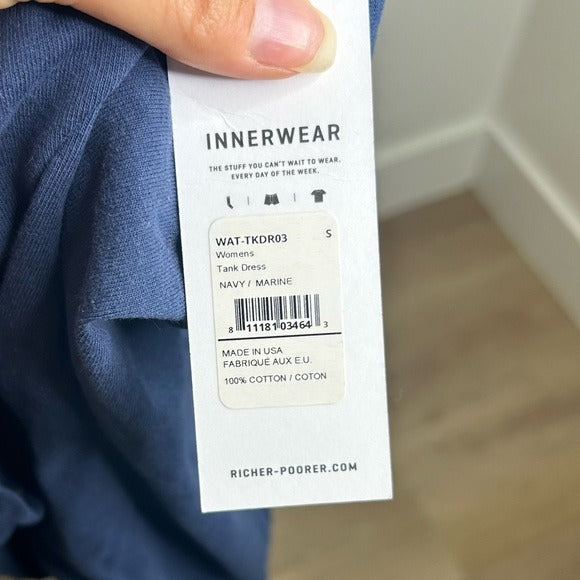 Richer Poorer 100% Cotton Navy Blue Tank Dress