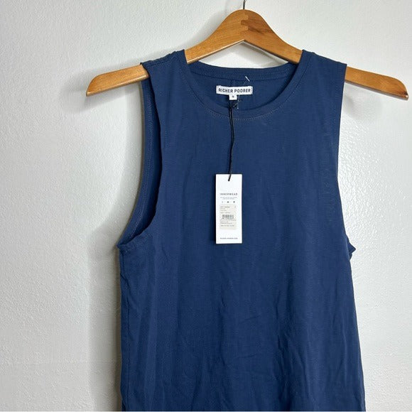 Richer Poorer Richer Poorer 100% Cotton Navy Blue Tank Dress - Cotton