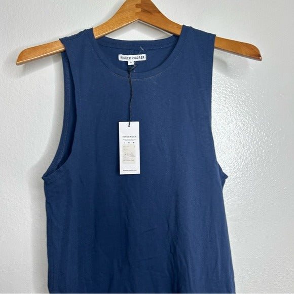 Richer Poorer 100% Cotton Navy Blue Tank Dress