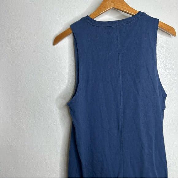 Richer Poorer 100% Cotton Navy Blue Tank Dress