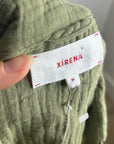 Xirena 100% Cotton Gauze Tyler Shirt in Dark Seagrass