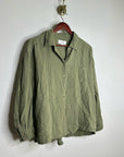 Xirena 100% Cotton Gauze Tyler Shirt in Dark Seagrass