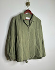 Xirena 100% Cotton Gauze Tyler Shirt in Dark Seagrass