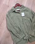 Xirena 100% Cotton Gauze Tyler Shirt in Dark Seagrass