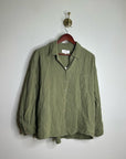 Xirena 100% Cotton Gauze Tyler Shirt in Dark Seagrass