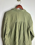 Xirena 100% Cotton Gauze Tyler Shirt in Dark Seagrass