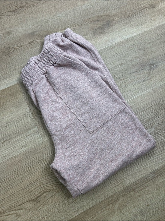 AG 100% Cotton Heathered Pink Jogger Sweatpant