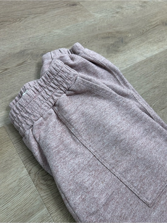 AG 100% Cotton Heathered Pink Jogger Sweatpant