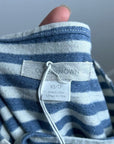 Outerknown 100% Cotton Blue White Striped Scoop Neck Coastal Nautical Dress