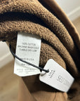 Anthropologie Self - Contrast 100% Cotton Wide Leg Chocolate Brown Sweatpant
