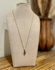925 Sterling Silver Gold Plated Blue Sapphire Diamond Accent Pendant Necklace