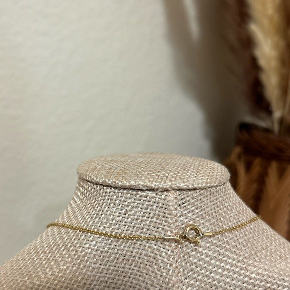 925 Sterling Silver Gold Plated Blue Sapphire Diamond Accent Pendant Necklace