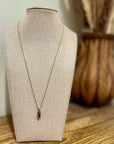 925 Sterling Silver Gold Plated Blue Sapphire Diamond Accent Pendant Necklace