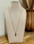 925 Sterling Silver Gold Plated Blue Sapphire Diamond Accent Pendant Necklace