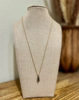 925 Sterling Silver Gold Plated Blue Sapphire Diamond Accent Pendant Necklace