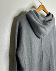 Unsubscribed 100% Cashmere Hooded Sweater Top Gray