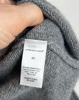 Unsubscribed 100% Cashmere Hooded Sweater Top Gray
