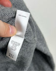 Unsubscribed 100% Cashmere Hooded Sweater Top Gray