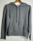 Unsubscribed 100% Cashmere Hooded Sweater Top Gray