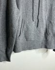 Unsubscribed 100% Cashmere Hooded Sweater Top Gray
