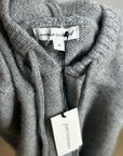 Unsubscribed 100% Cashmere Hooded Sweater Top Gray