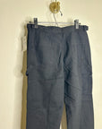 AG Cotton Linen The Noten Black Carpenter High Rise Straight Leg Ankle Pant