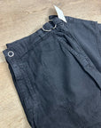 AG Cotton Linen The Noten Black Carpenter High Rise Straight Leg Ankle Pant