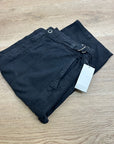 AG Cotton Linen The Noten Black Carpenter High Rise Straight Leg Ankle Pant