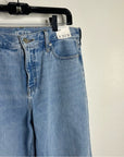 J. Crew 100% Cotton 1984 Lower Rise Distressed Wide Leg Jean