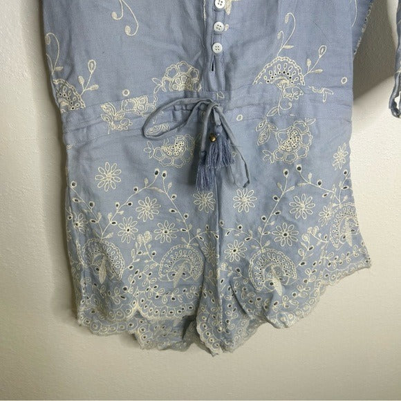 Spell Spell &amp;amp; The Gypsy 100% Cotton Casablanca Chambray Romper - Cotton
