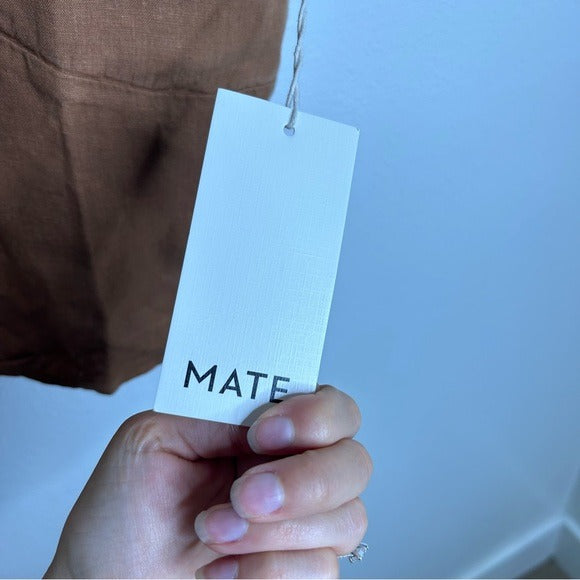 MATE The Label 100% Linen Camisole Tank Top in Sedona