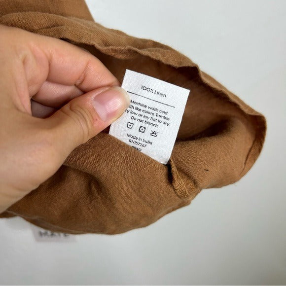 MATE The Label 100% Linen Camisole Tank Top in Sedona