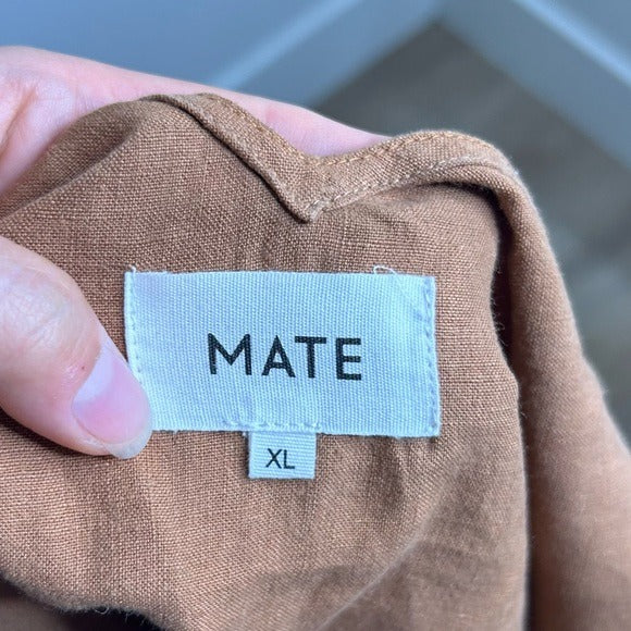 MATE The Label 100% Linen Camisole Tank Top in Sedona