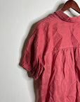 Anthropologie Pilcro 100% Linen Boxy Short Sleeve Button Down Top