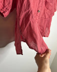 Anthropologie Pilcro 100% Linen Boxy Short Sleeve Button Down Top
