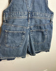 AG 100% Cotton Denim Overalls Shorts Distresssed Chewed Hem