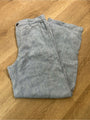 Madewell 100% Linen The Zoe Relaxed Straight Leg Pant in Sunfaded Blue
