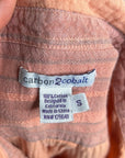Carbon2Colbat 100% Cotton Gauze Peach Button Down Long Sleeve Top