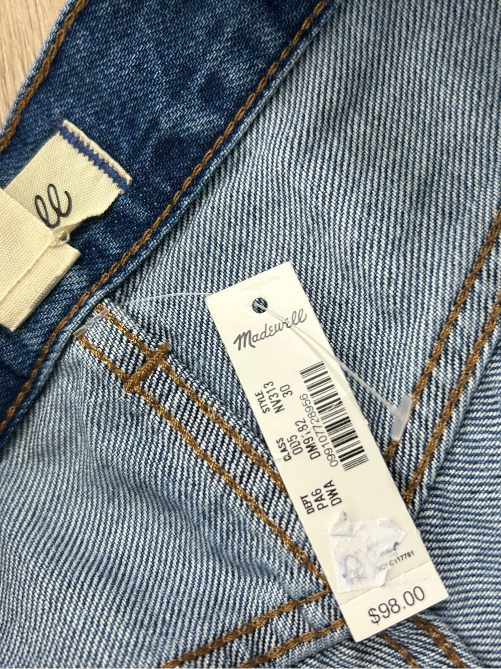 Madewell 100% Cotton The 1997 Denim Bermuda Short Medium Wash
