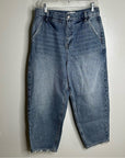 Pistola Hemp Organic Cotton Gianna Mid Rise Denim Barrel Balloon Leg Jean
