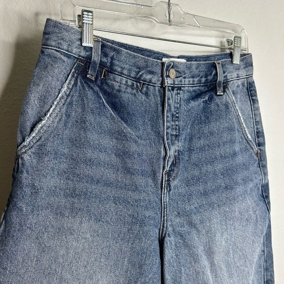 Pistola Hemp Organic Cotton Gianna Mid Rise Denim Barrel Balloon Leg Jean