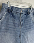 Pistola Hemp Organic Cotton Gianna Mid Rise Denim Barrel Balloon Leg Jean