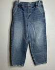 Pistola Hemp Organic Cotton Gianna Mid Rise Denim Barrel Balloon Leg Jean