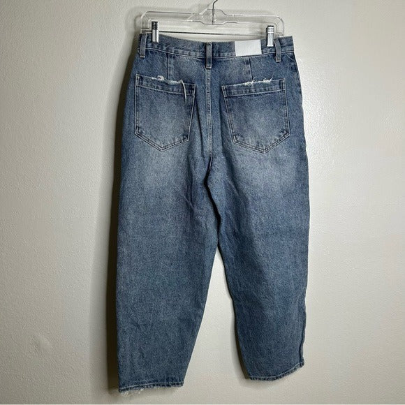 Pistola Hemp Organic Cotton Gianna Mid Rise Denim Barrel Balloon Leg Jean